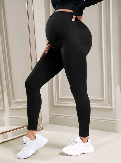 Leggings de Maternidad con Cintura Alta Elástica