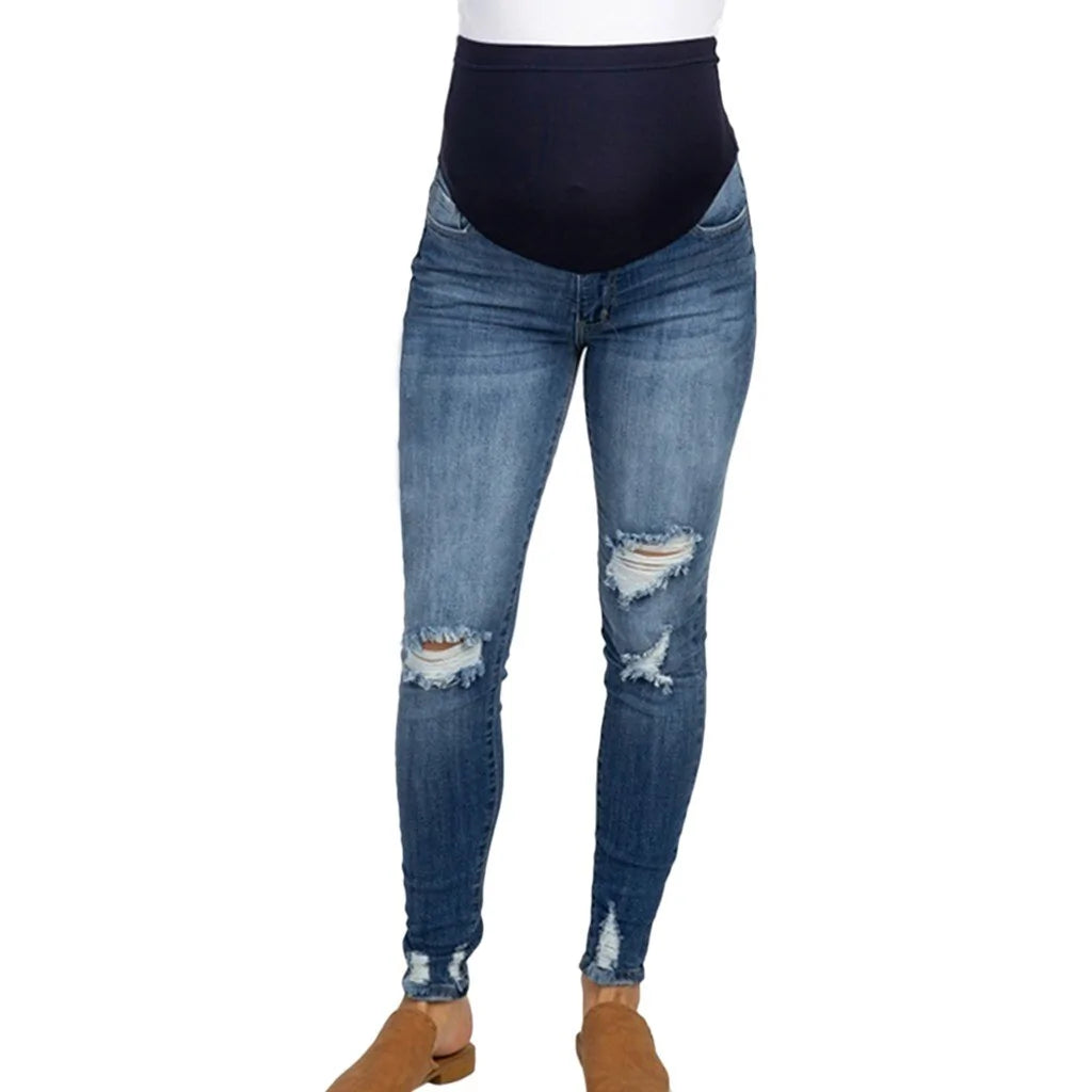 Jeans Rasgados Maternidad