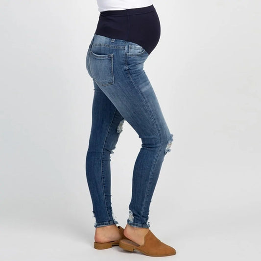 Jeans Rasgados Maternidad