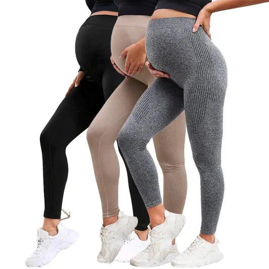 Leggings de Maternidad con Cintura Alta Elástica